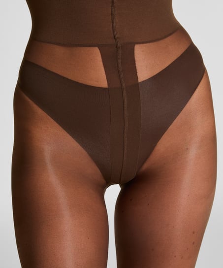 Collants 15 Deniers Seconde Peau, Brun