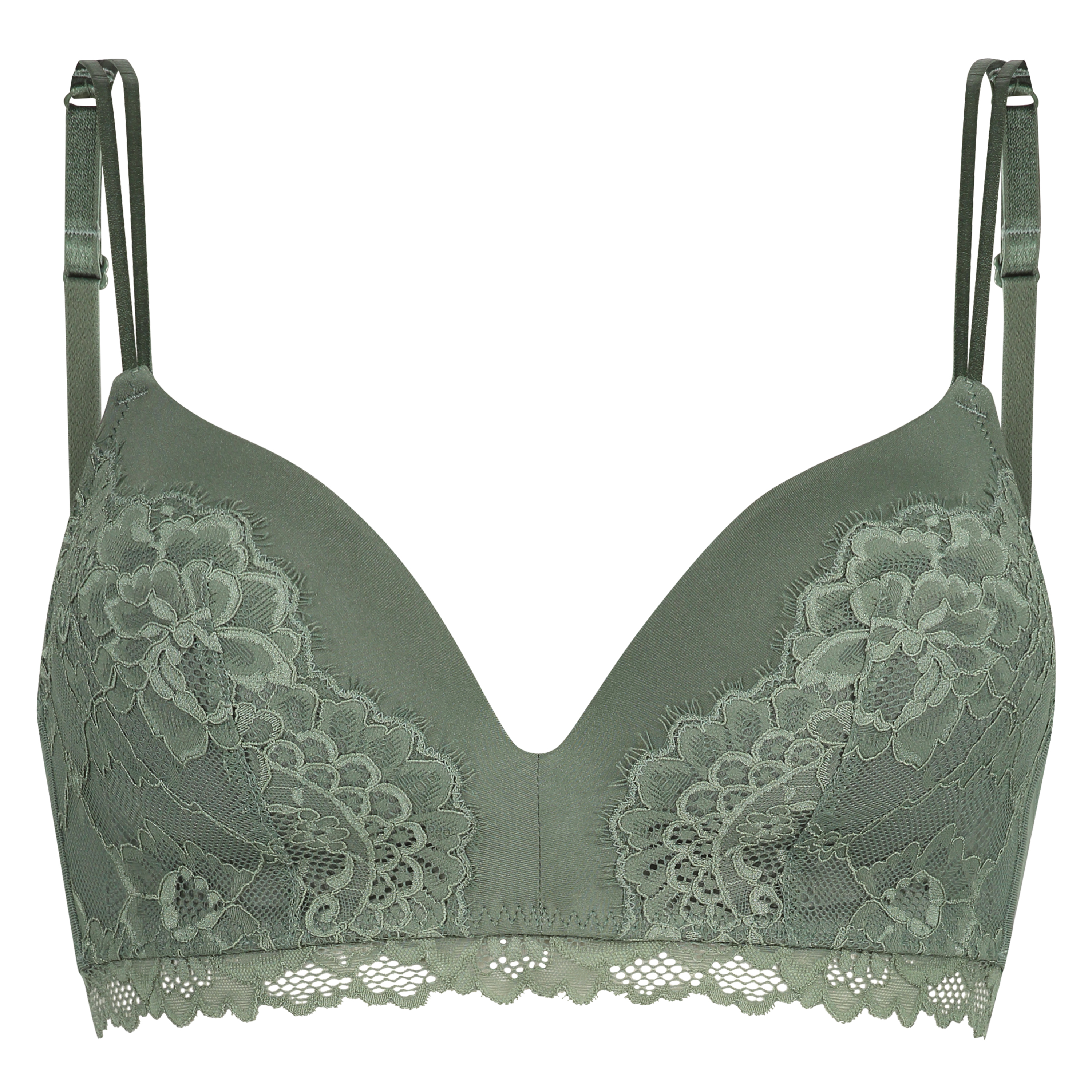 Soutien-gorge préformé sans armatures Yvonne, Vert, main