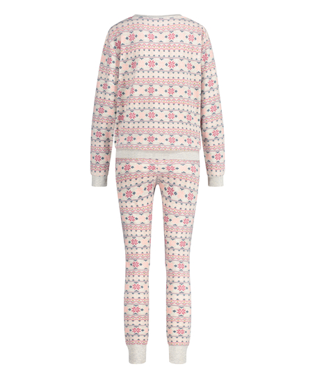 Pyjamaset met tas, Beige