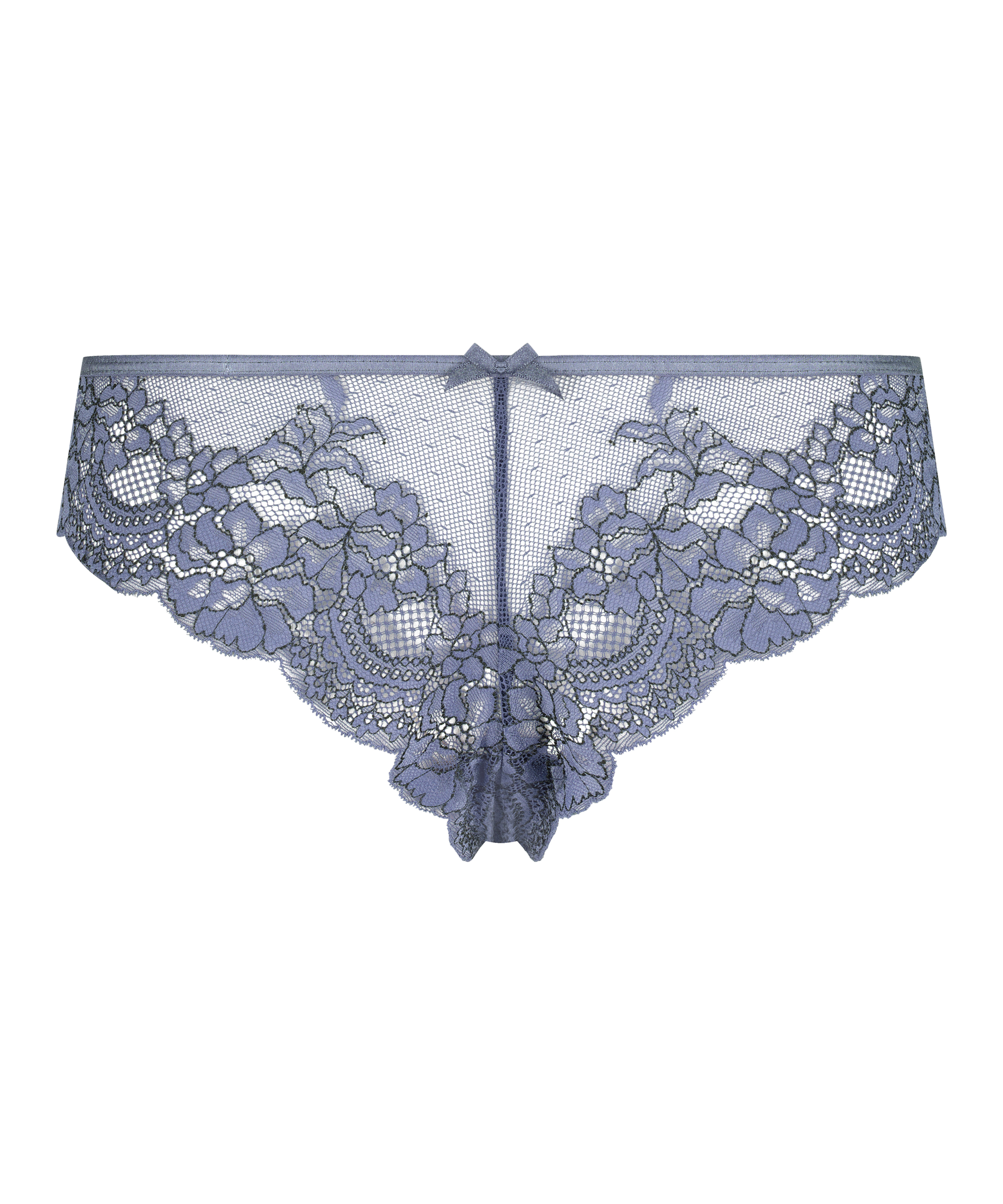 Slip brésilien Pénélope, Bleu, main