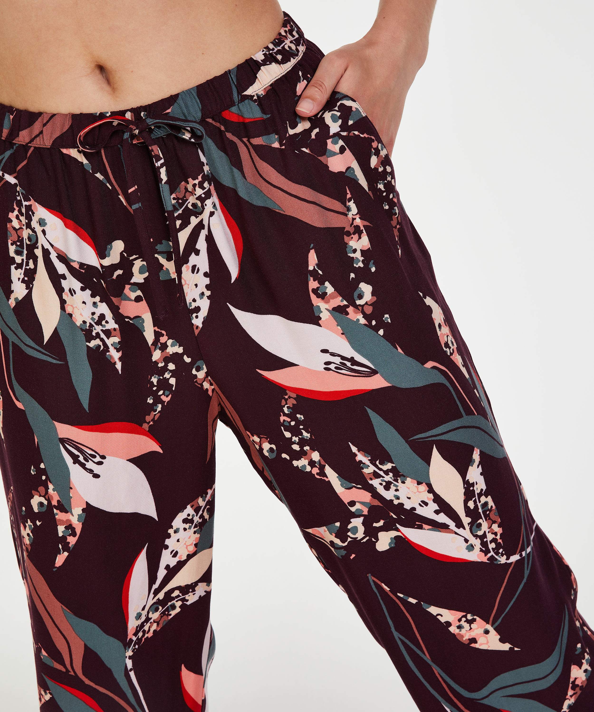 Pyjamabroek Woven, Rood, main