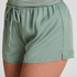 Satin Shorts Ayla, Vert