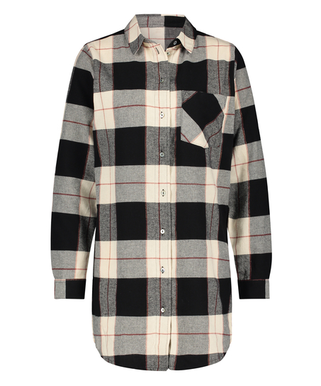 Lange mouwen Menshirt, Zwart