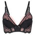 Voorgevormde longline push-up beugel bh Zinnia Ann Kathrin, Zwart