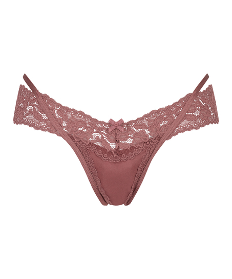 String en V taille très basse Elliena, Rouge