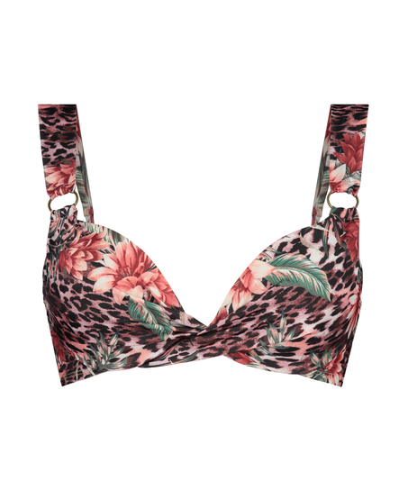 Haut de bikini push-up Animalia Rose, Brun
