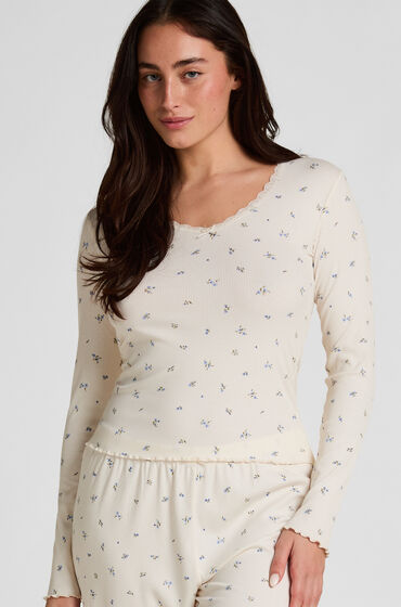 Hunkemöller Daisy Pyjama Top Wit