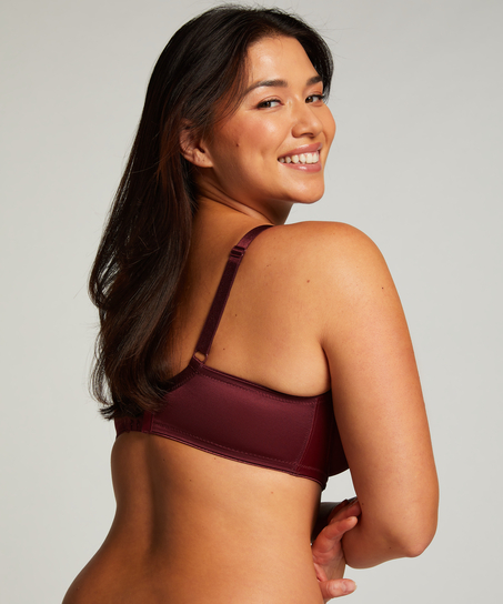 Soutien-gorge à armatures non-préformé minimiseur Nina, Pourpre