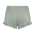 Shorts Ruffle Velours, Groen