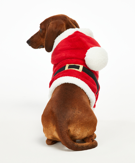 Fleece honden onesie, Rood