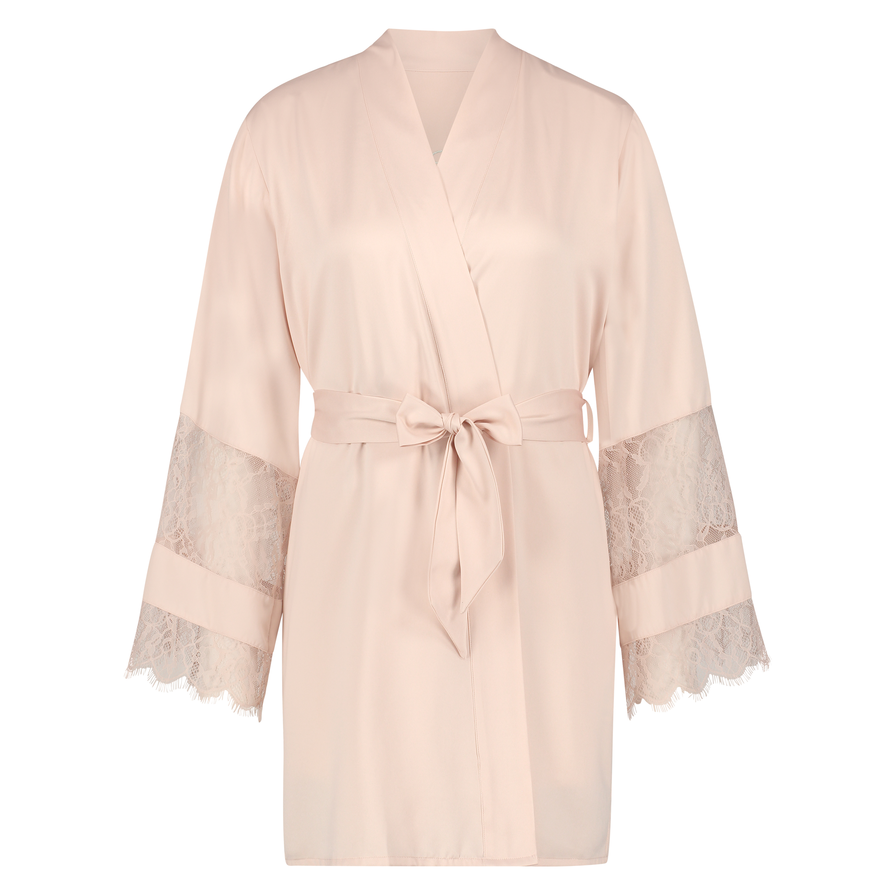 Kimono satijn Bridal, Roze, main