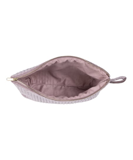 Grande trousse de maquillage en velours, Pourpre