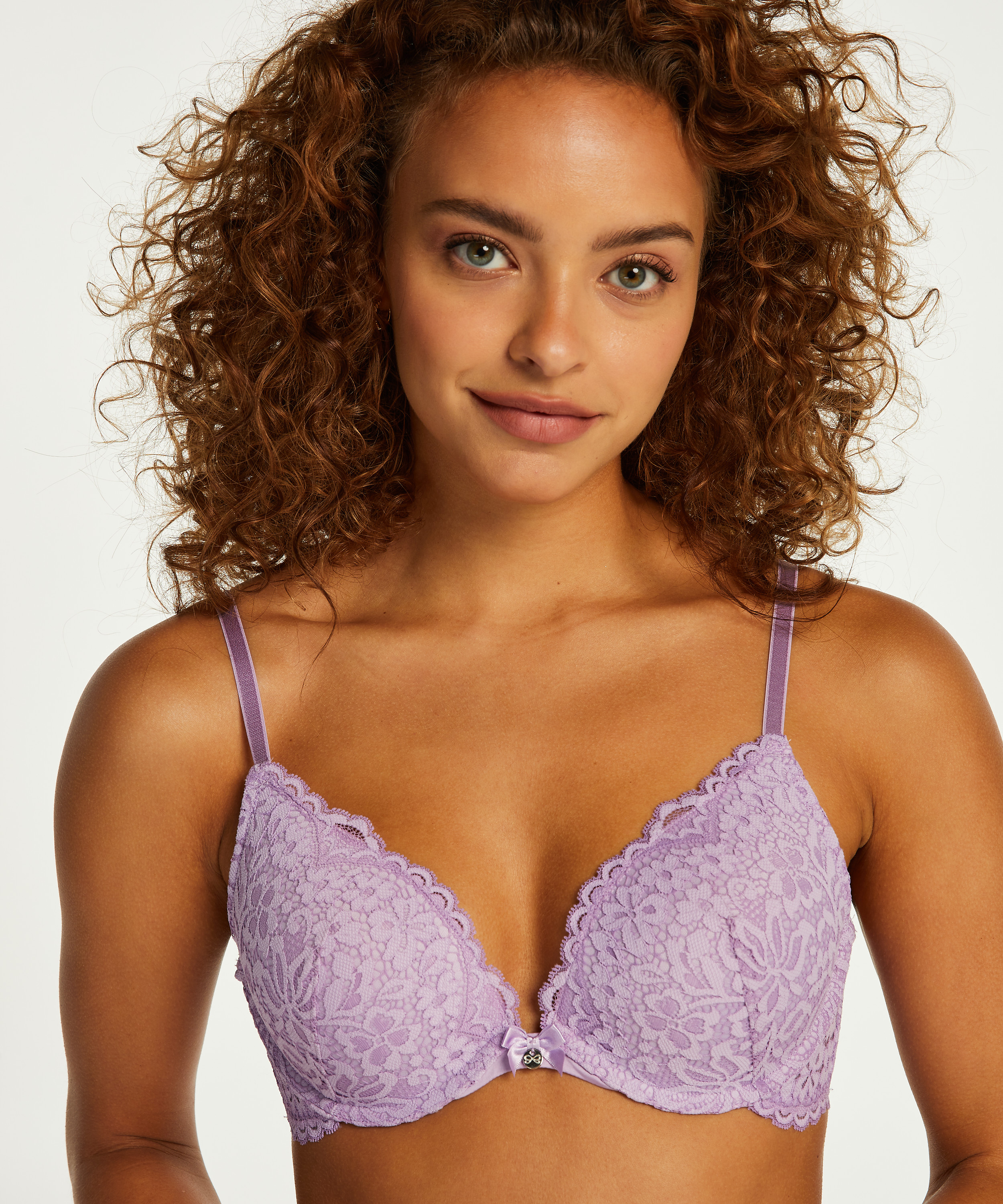 Voorgevormde push-up beugel bh Rose, Paars, main
