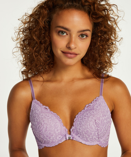 Voorgevormde push-up beugel bh Rose, Paars