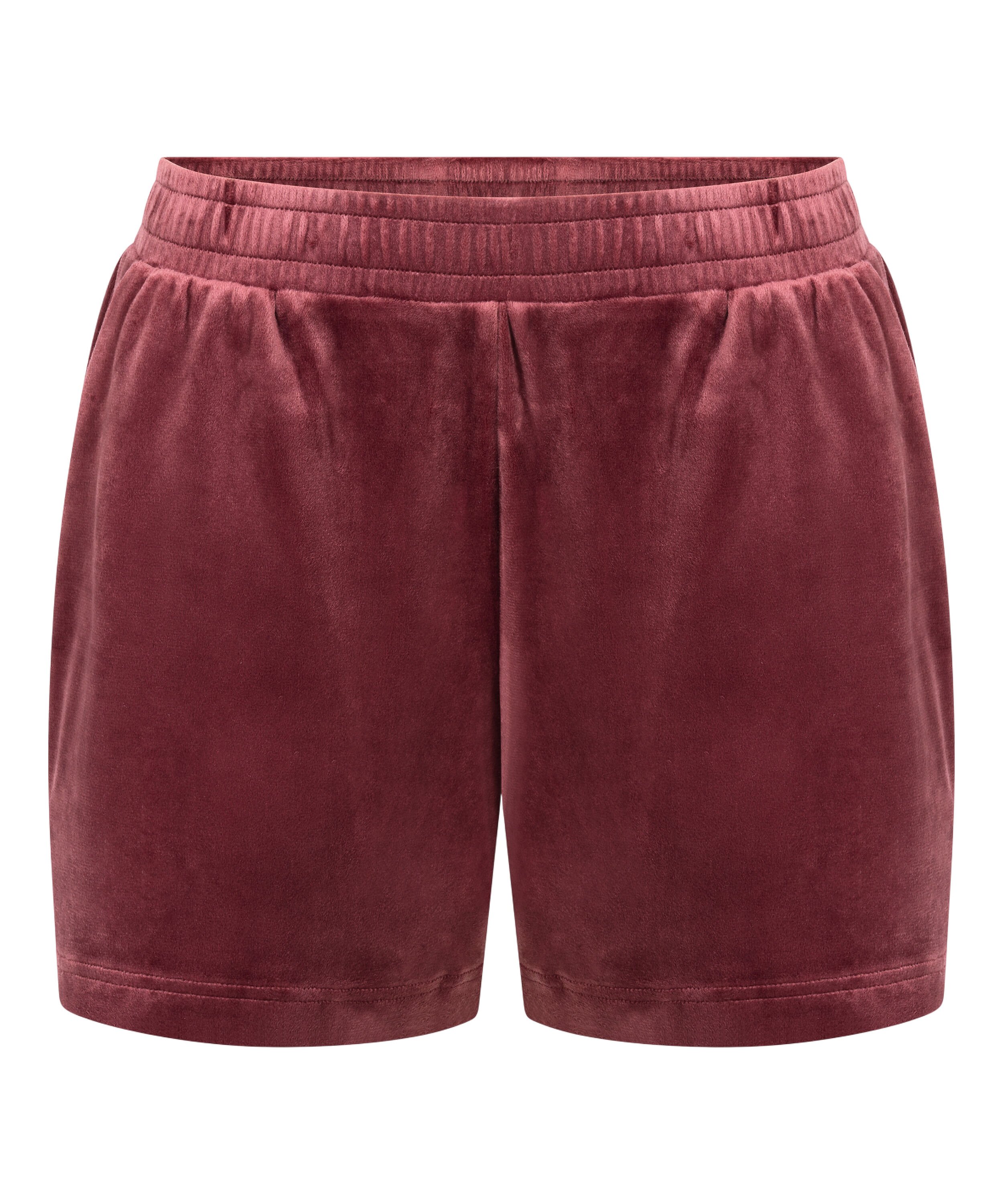 Shorts Velours Pocket, Rood