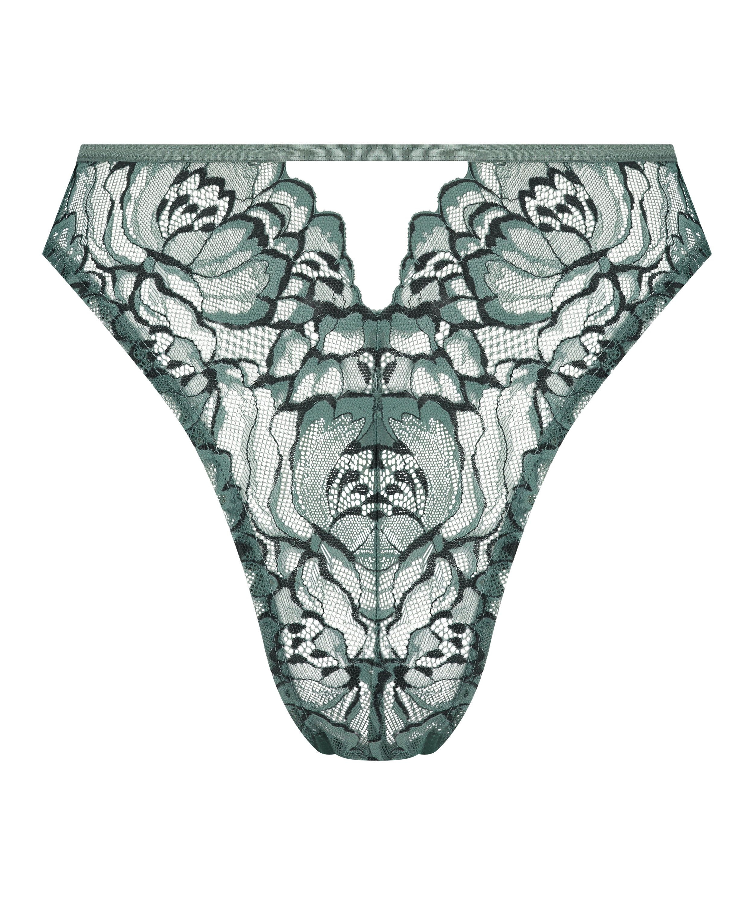 Slip br&eacute;silien Abby, Vert, main