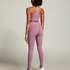 Legging de sport sans coutures taille haute HKMX, Pourpre