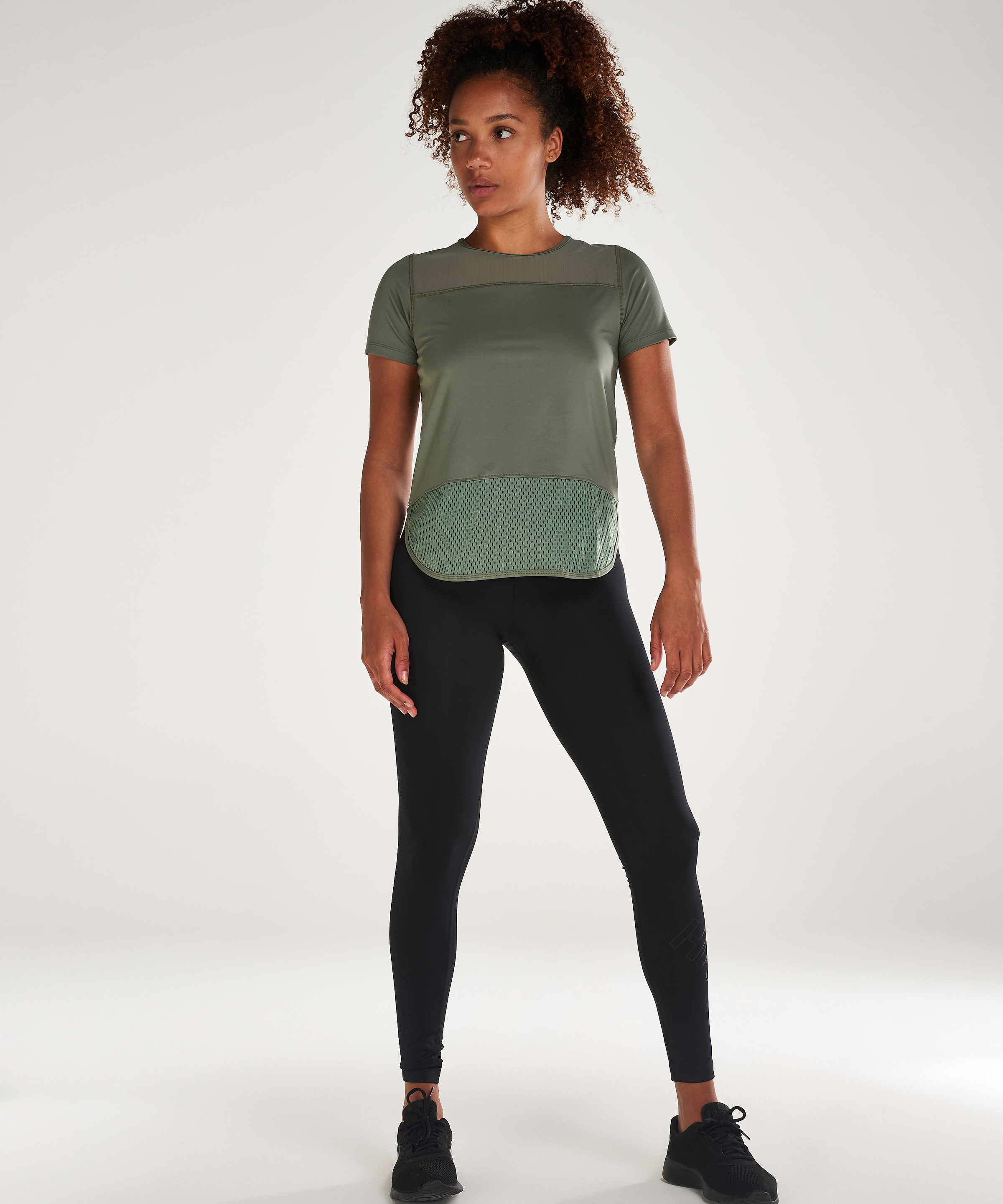 HKMX T-shirt performance mesh, Groen, main