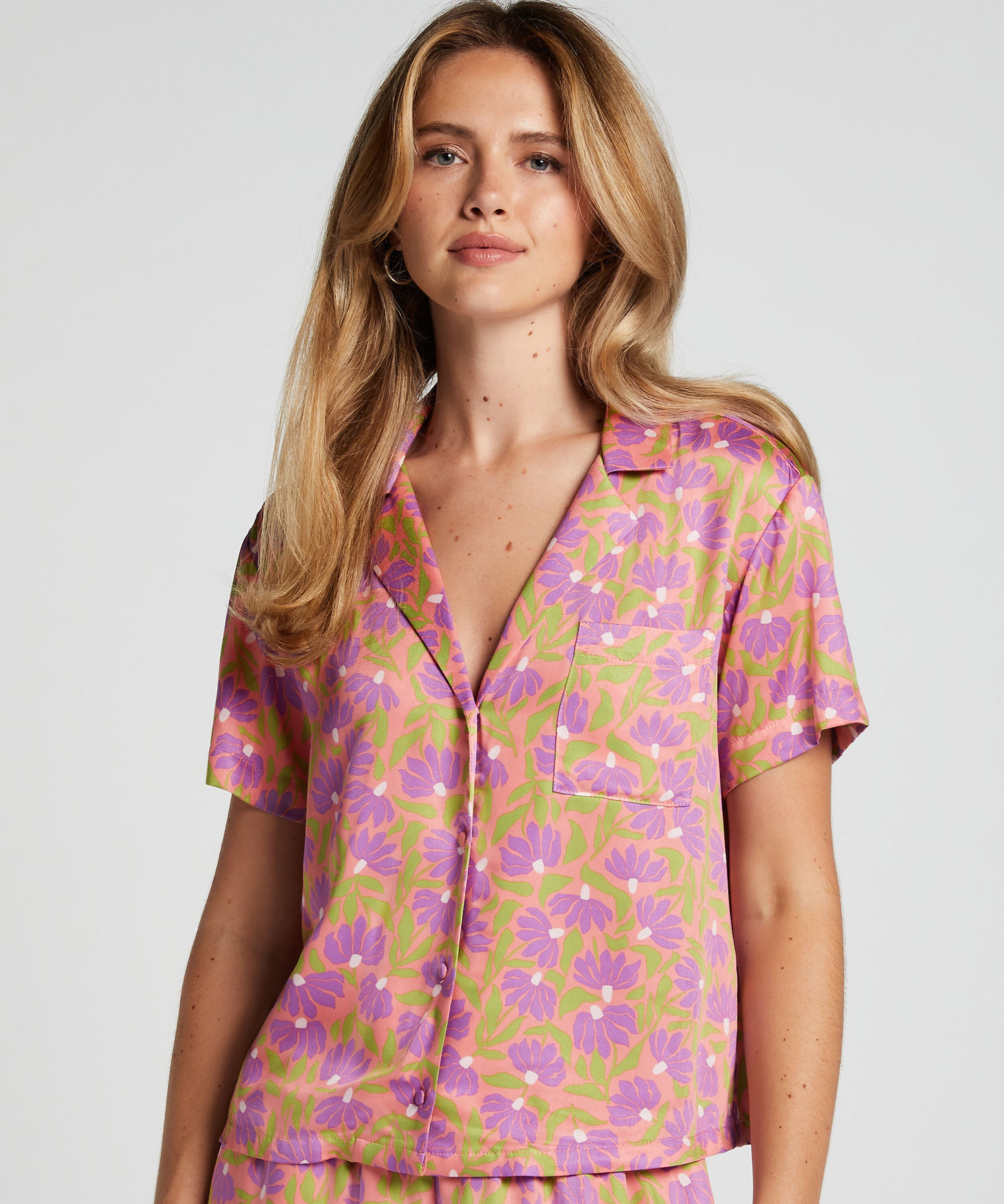 Haut de pyjama, Rose