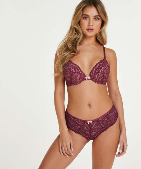 Voorgevormde push-up beugel bh Rose, Rood