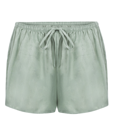 Satin Shorts Ayla, Vert