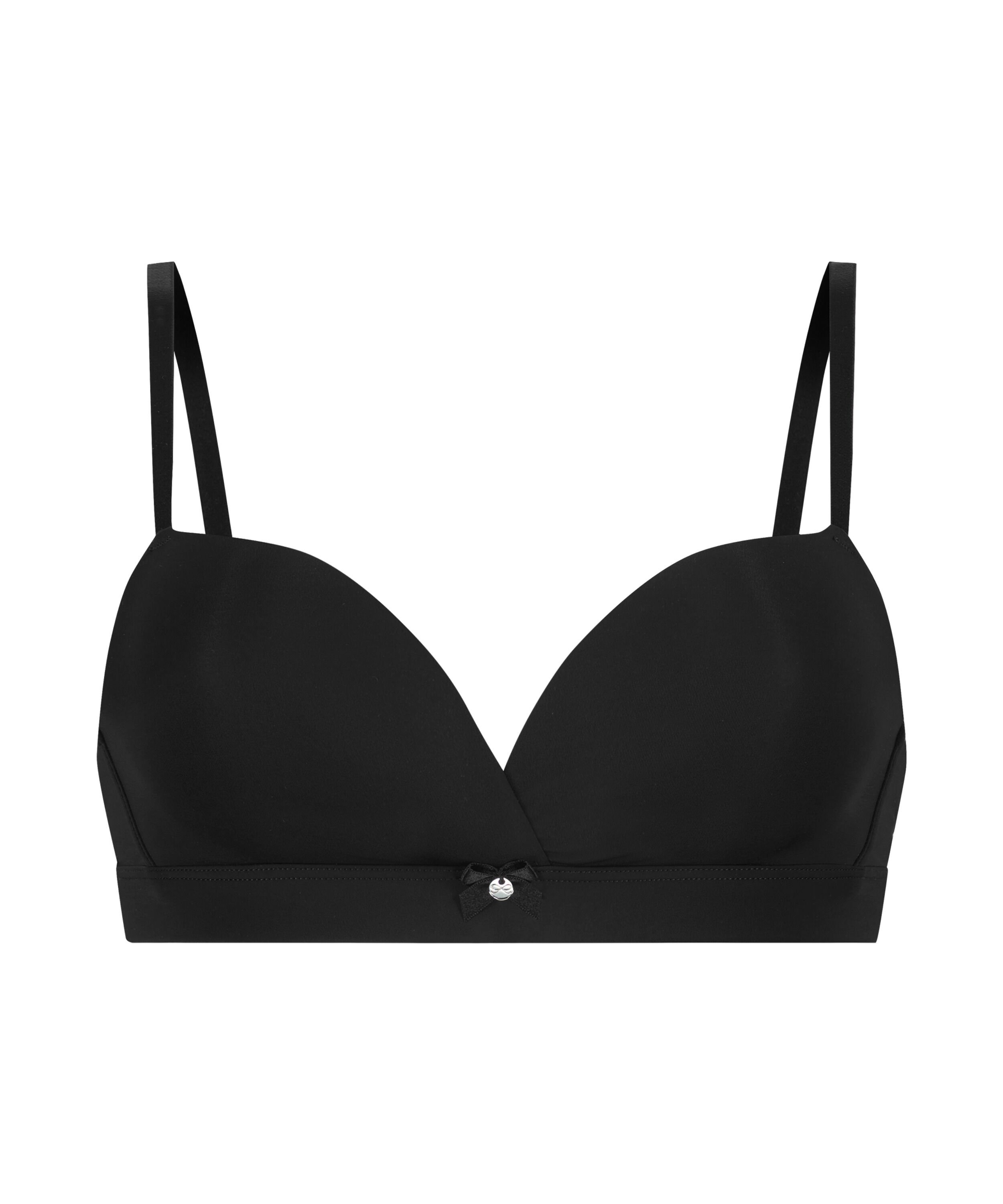 Soutien-gorge sans armature pr&eacute;form&eacute;, Noir