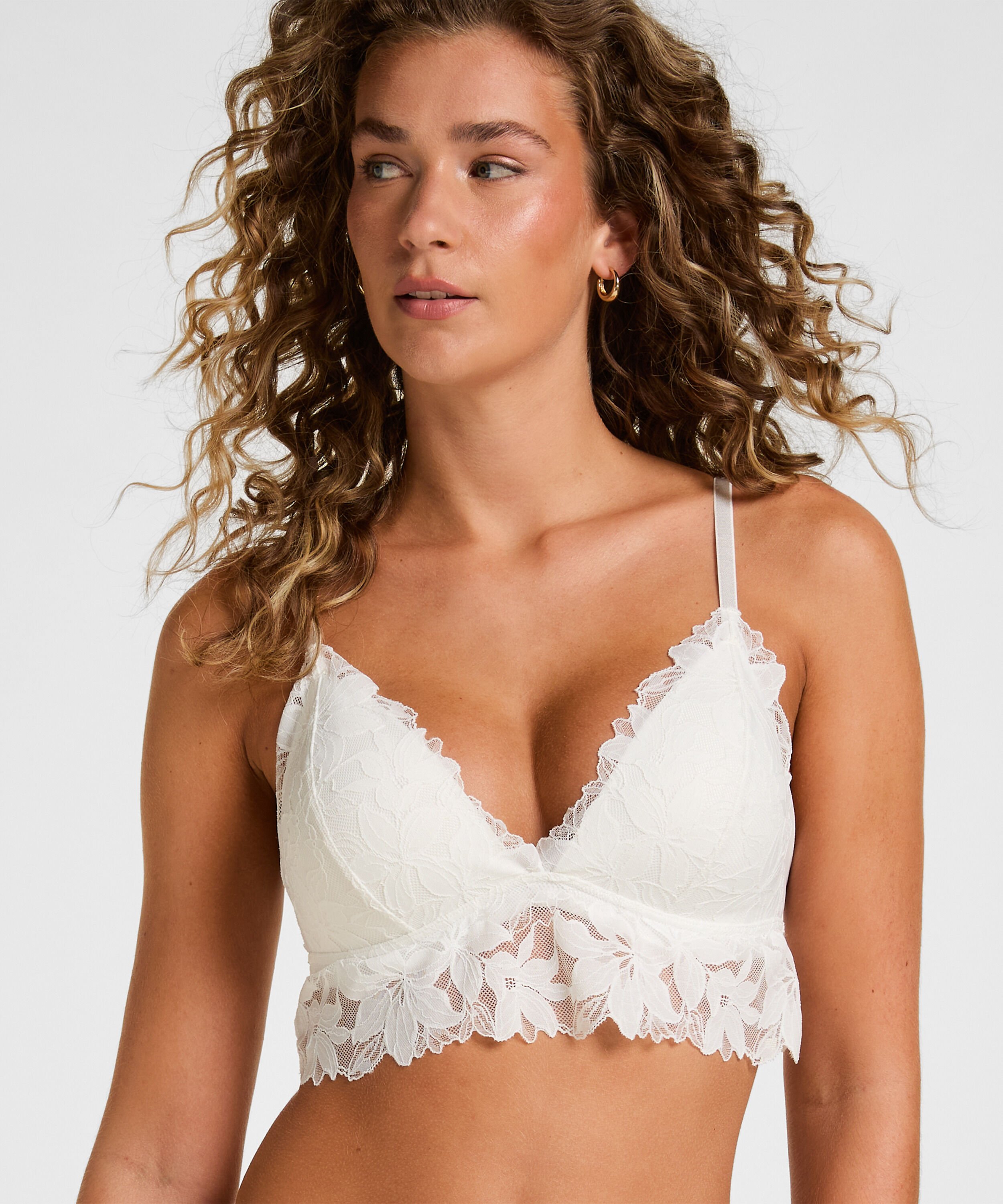 Bralette Ingrid, Wit