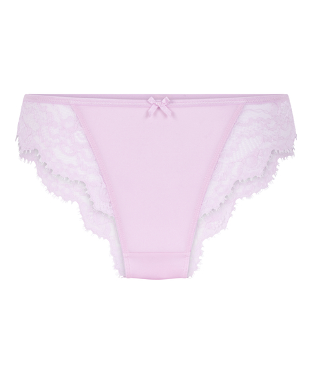 Culotte br&eacute;silienne jambe haute Caro, Rose