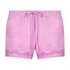 Shorts Velours Lace, Roze