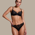 Soutien-gorge à armatures préformé Poppy, Noir