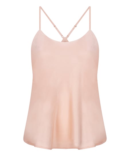 Cami top Satin Ayla, Roze
