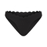Slip de Bikini &Eacute;chancr&eacute;s Scallop, Noir