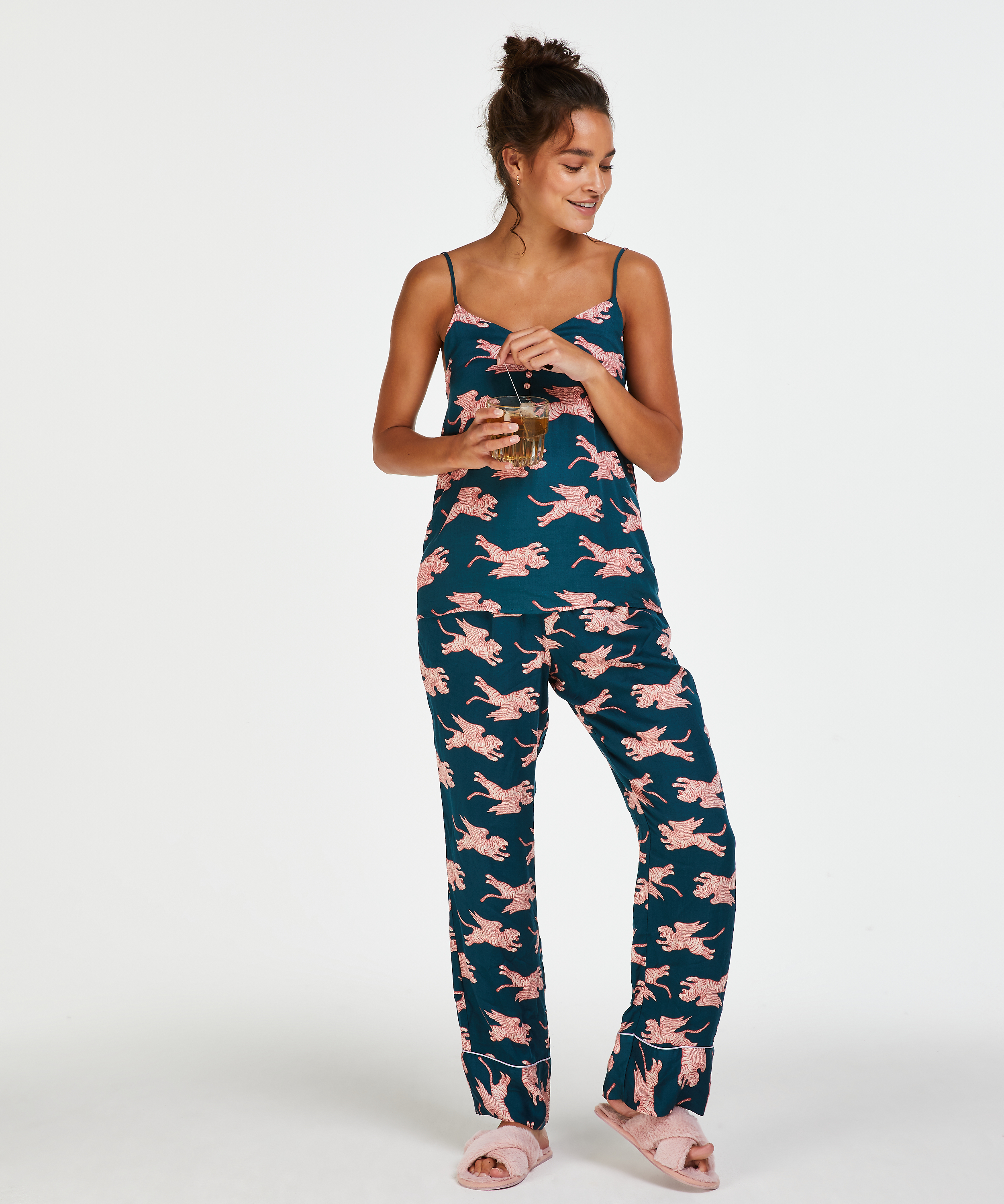 Cami Woven, Blauw, main