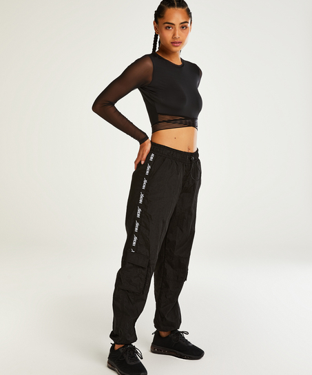 Haut crop-top HKMX, Noir