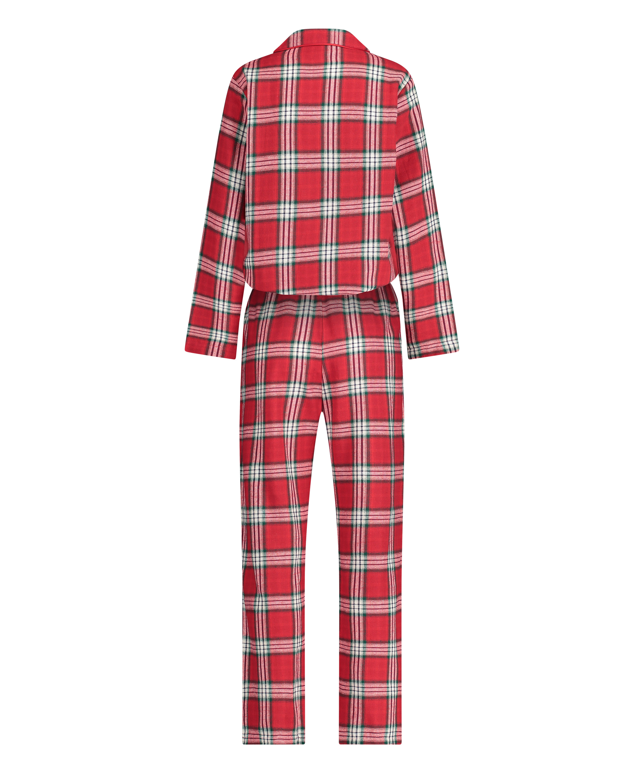 Pyjama set check Twill, Rood, main