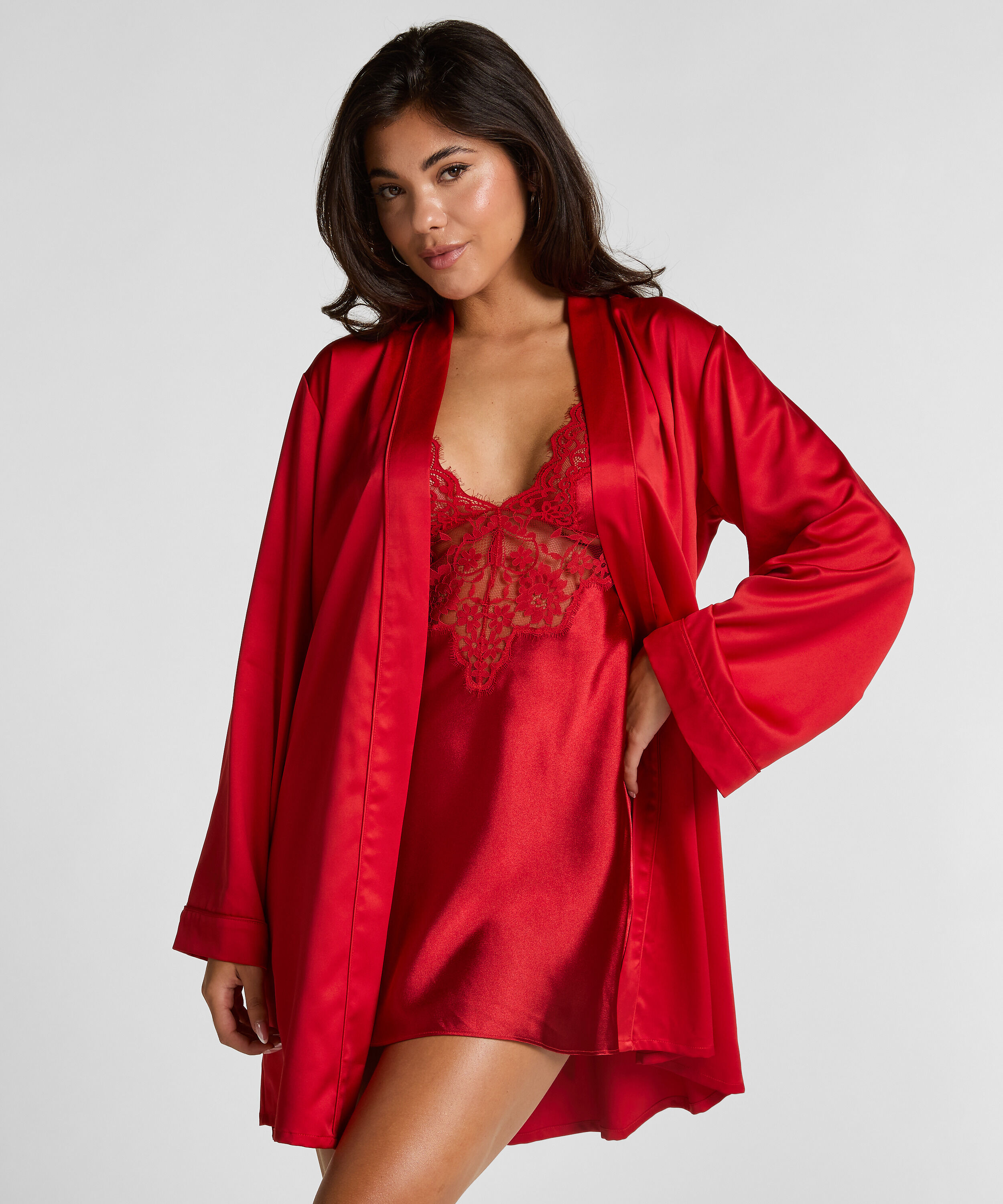 Kimono Satin, Rood