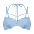 Haut de bikini préformé à armatures Scallop, Bleu