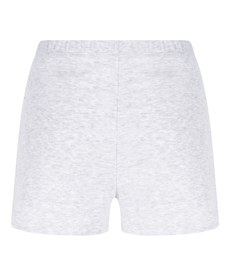 Pointelle Short, Grijs