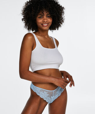 String Invisible lace front, Bleu