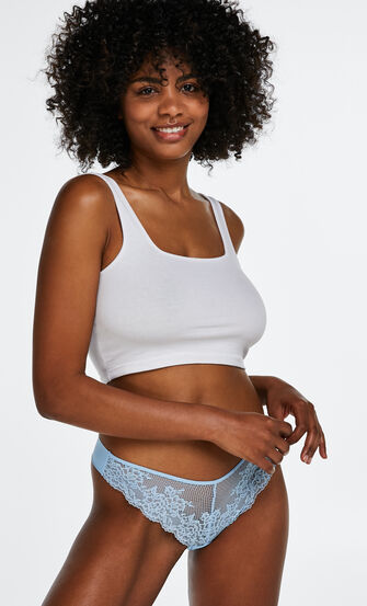 String Invisible lace front, Blauw