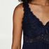 Slipdress Modal lace, Blauw