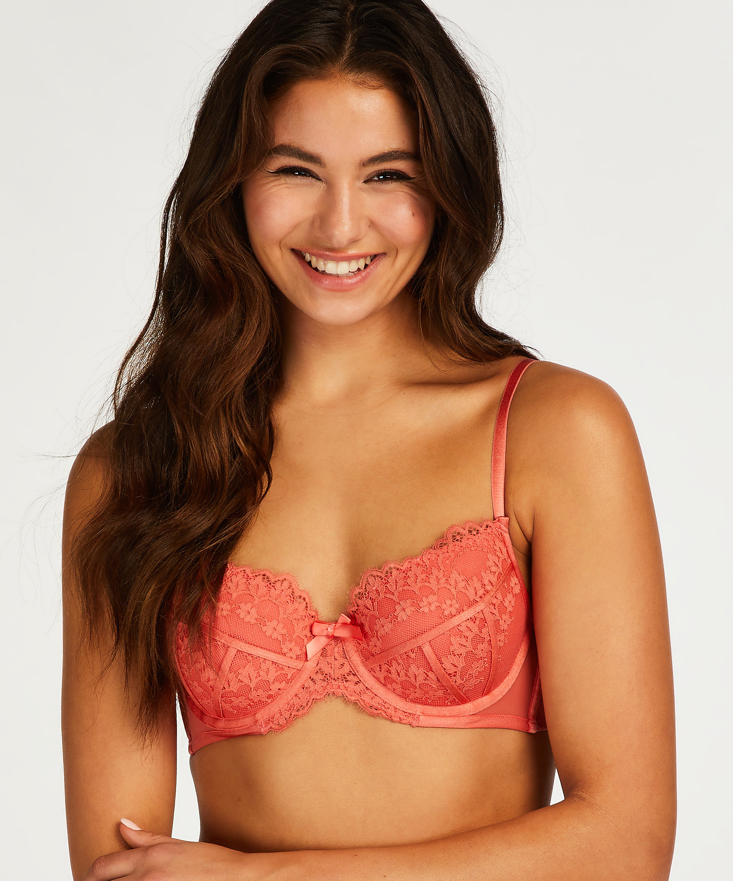 Soutien-gorge &agrave; armatures pr&eacute;form&eacute; Emily, Orange, main