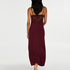 Slipdress Modal lace long, Rood