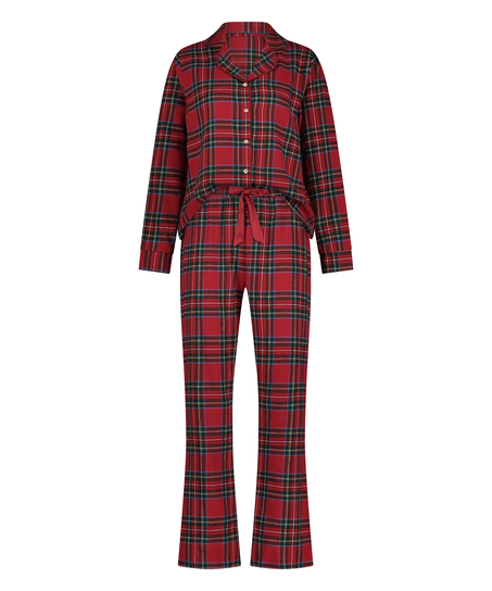 Pyjamaset Twill, Rood