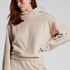 Hoodie Fleece Snuggle, Beige