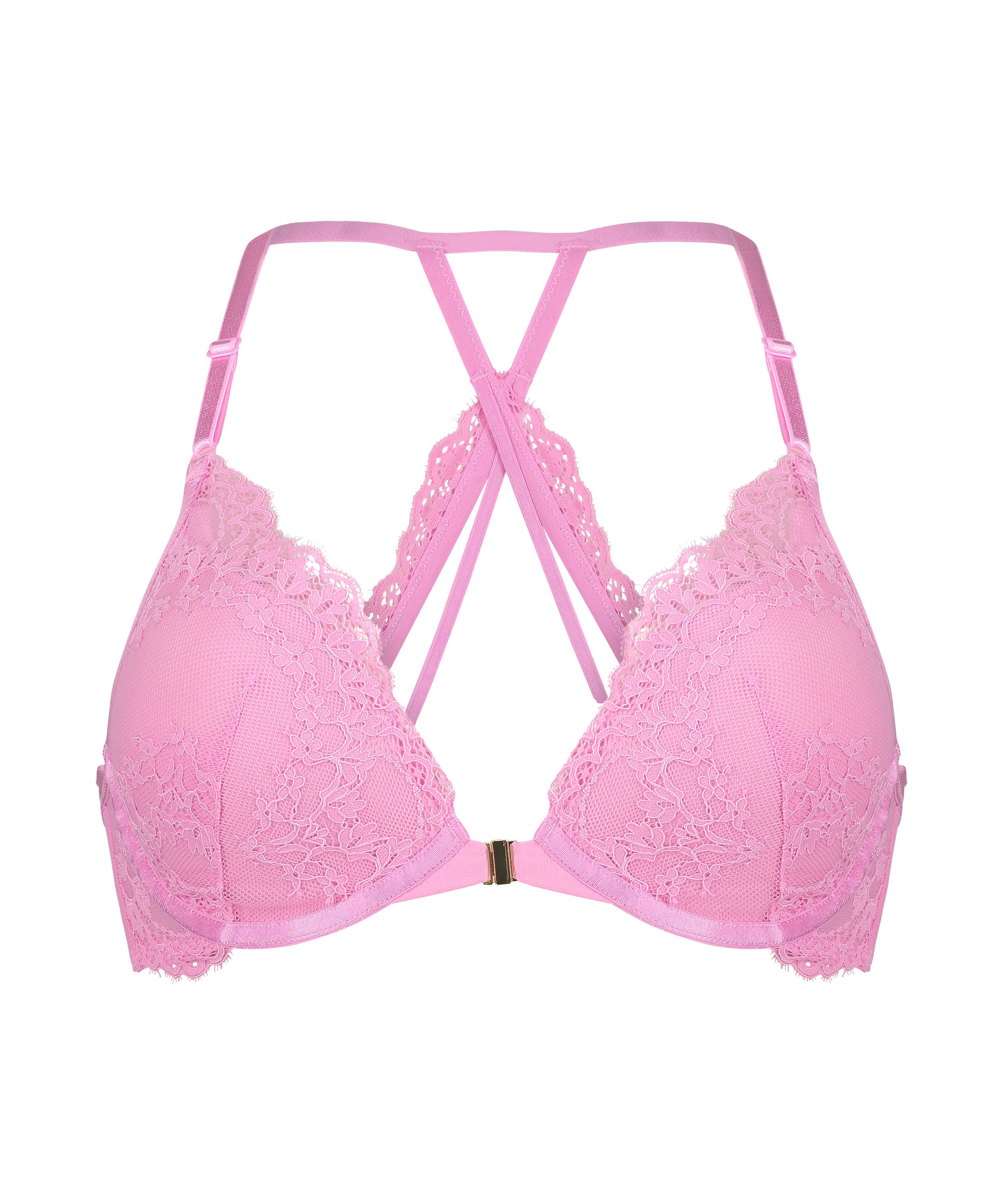 Soutien-gorge push-up à armatures préformé Daisy, Rose, main