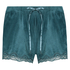 Shorts Velours Lace, Blauw