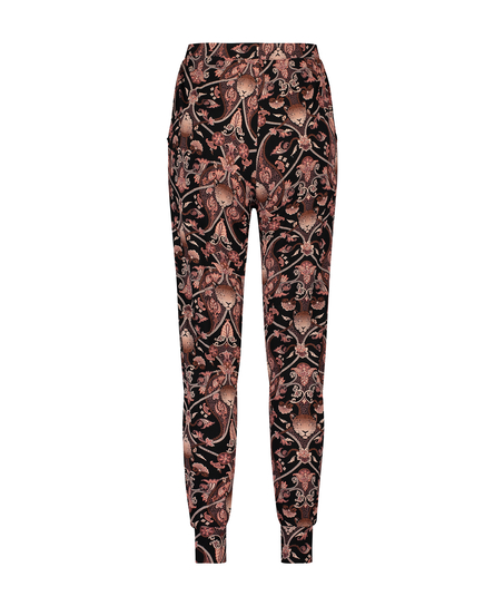 Pantalon de pyjama Jersey, Noir