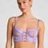 Soutien-gorge &agrave; armatures non-rembourr&eacute; longline Nienke, Pourpre