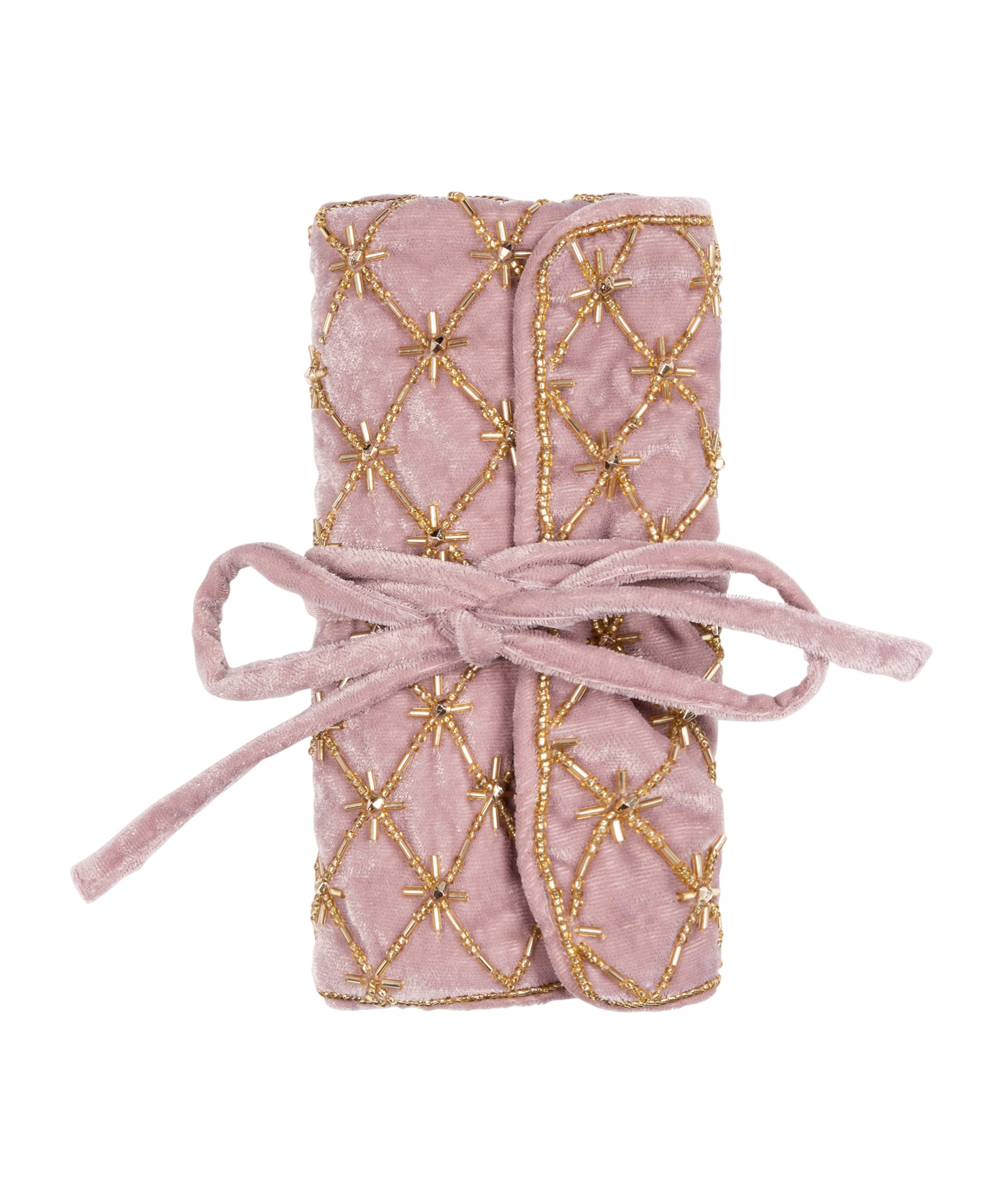 Sieradenetui met kraaltjes, Roze, main